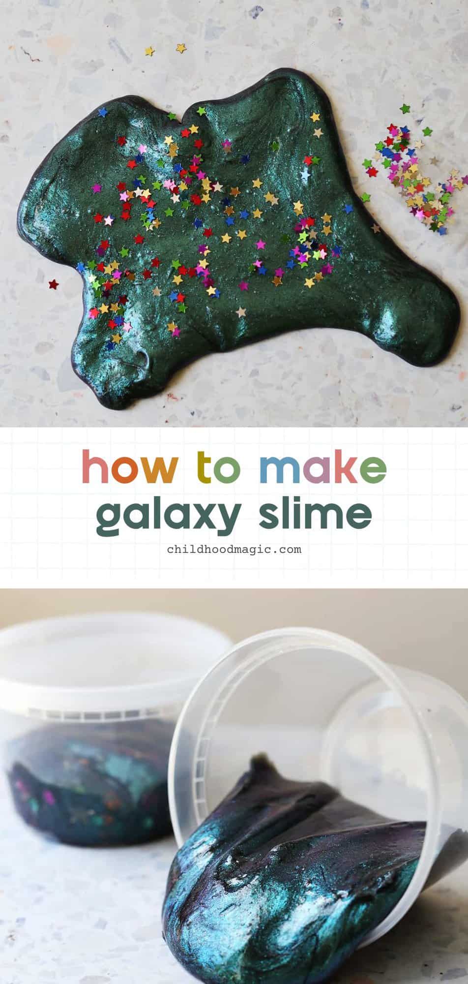 Galaxy Slime - Only 2 Ingredients - Childhood Magic