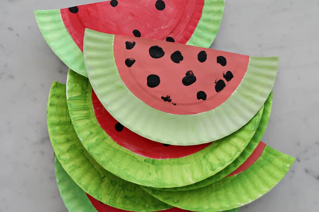 Watermelon Paper Plate Craft