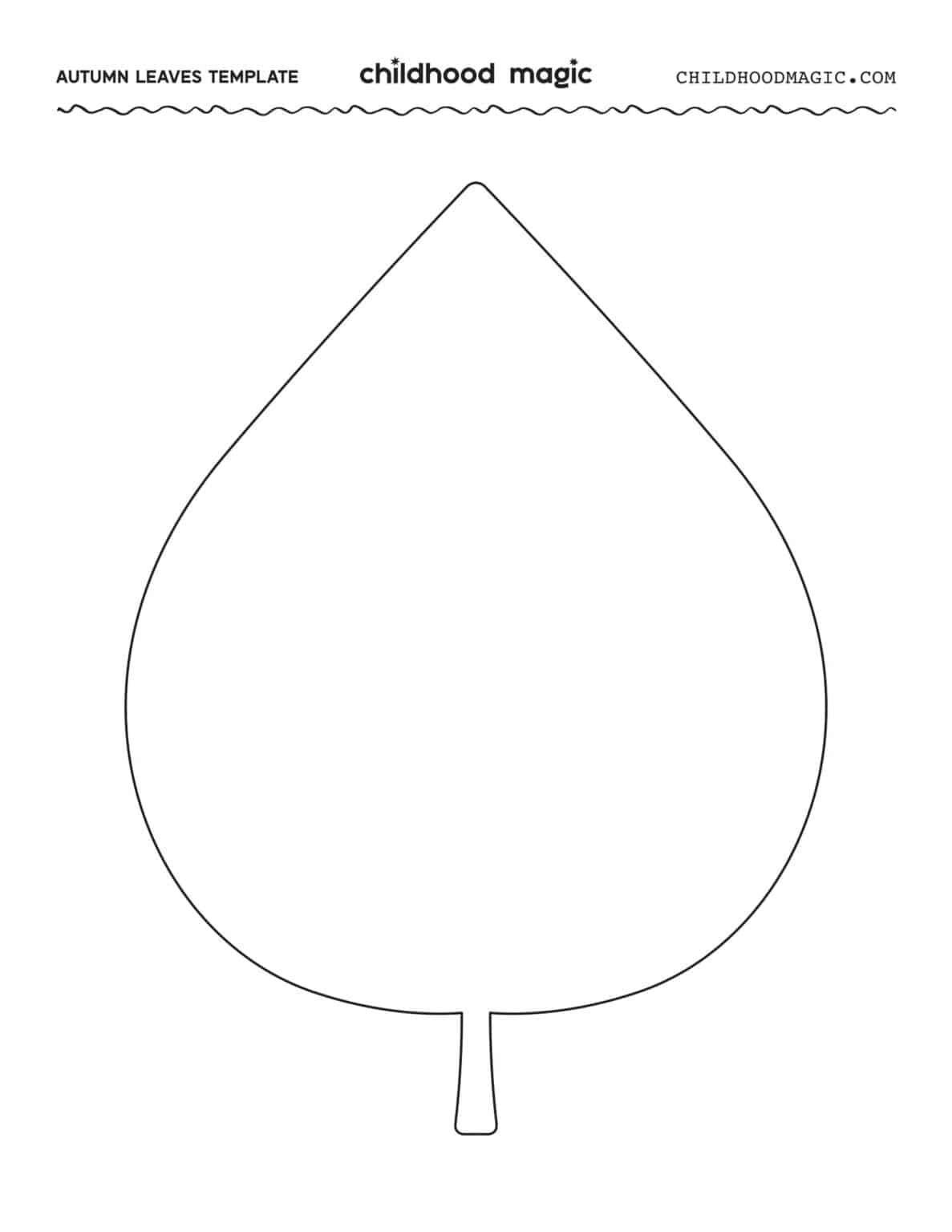 Leaf Outline Childhood Magic