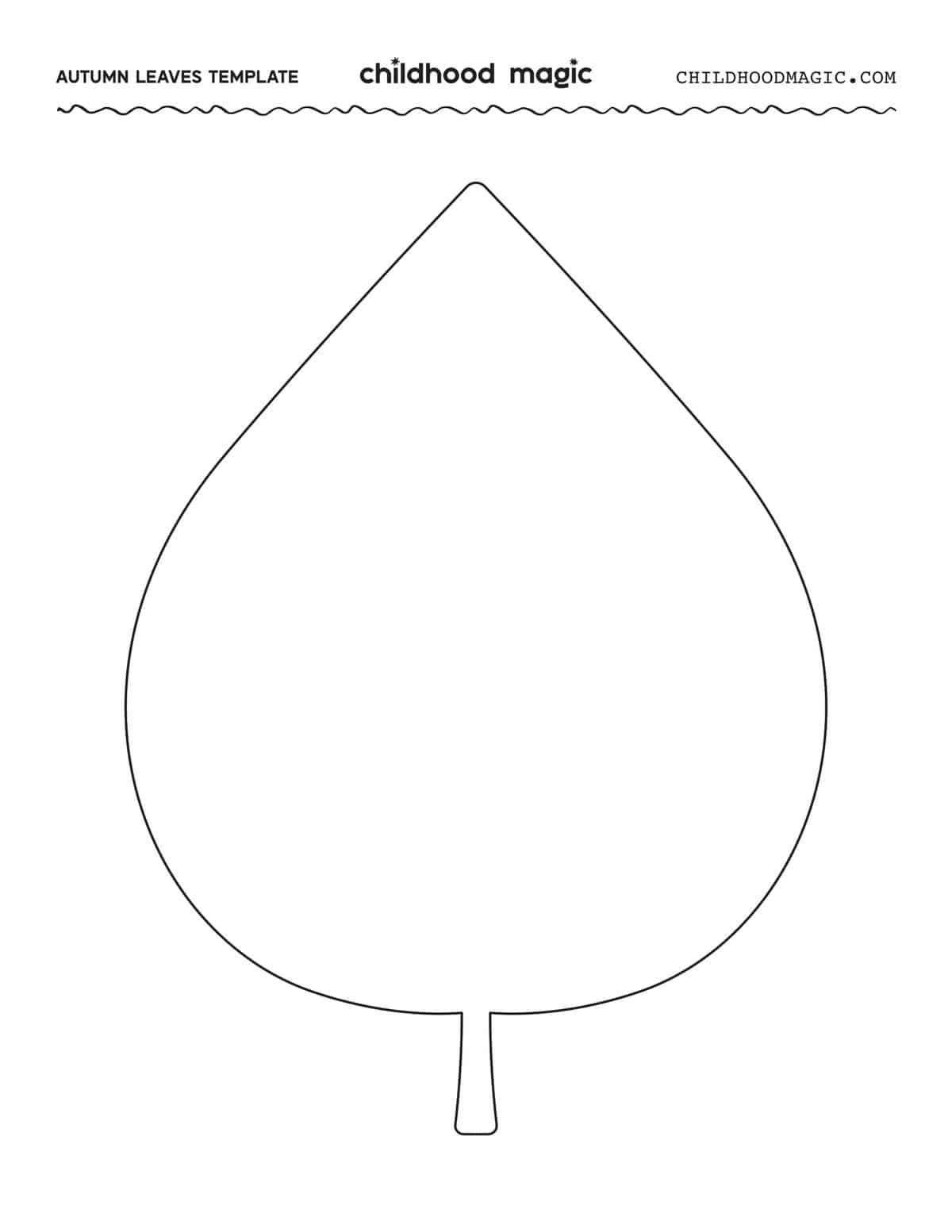 simple leaf template