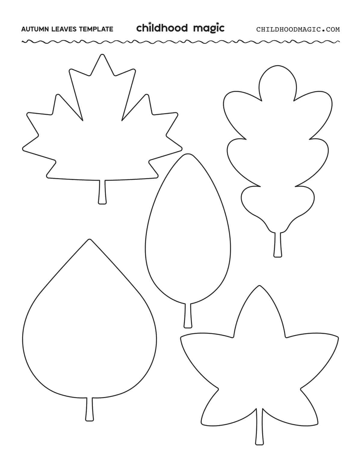 Maple Leaf Outline Printable