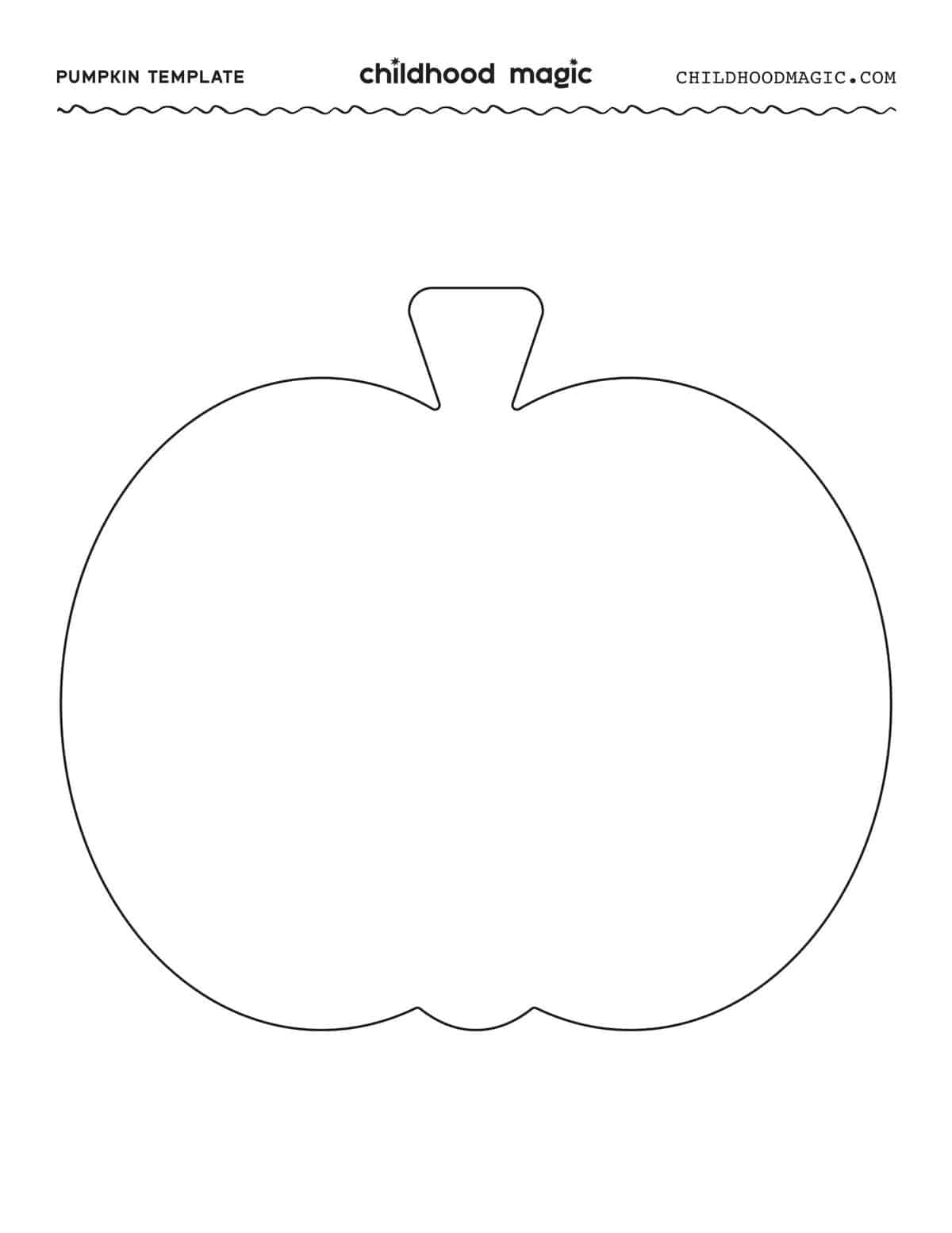 Free Printable Pumpkin Template Pdf