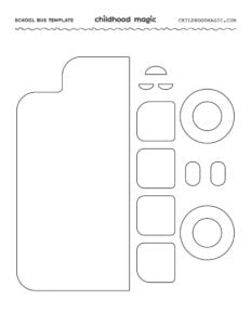 School Bus Template- Free Printable and a Bus Craft