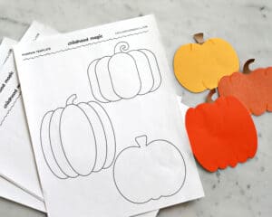 Pumpkin Outline- A Free Printable Template - childhoodmagic.com