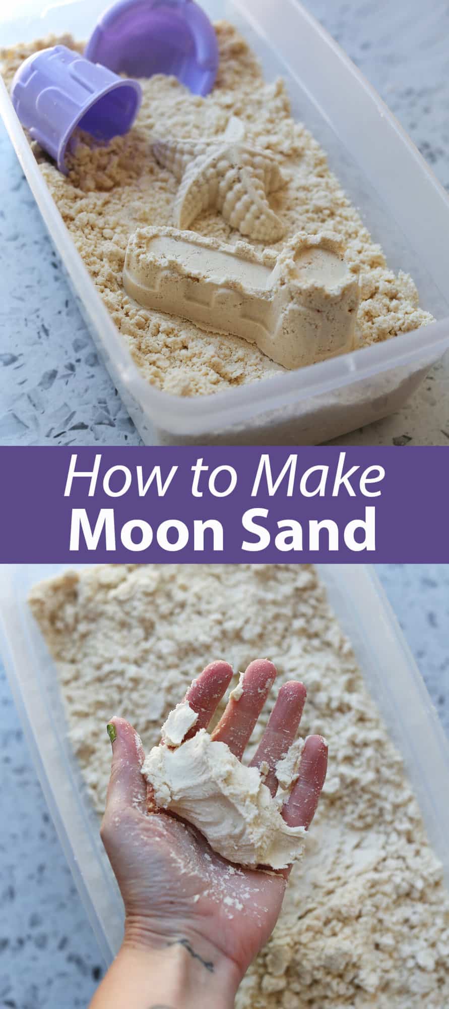 Easy DIY Moon Sand - Childhood Magic