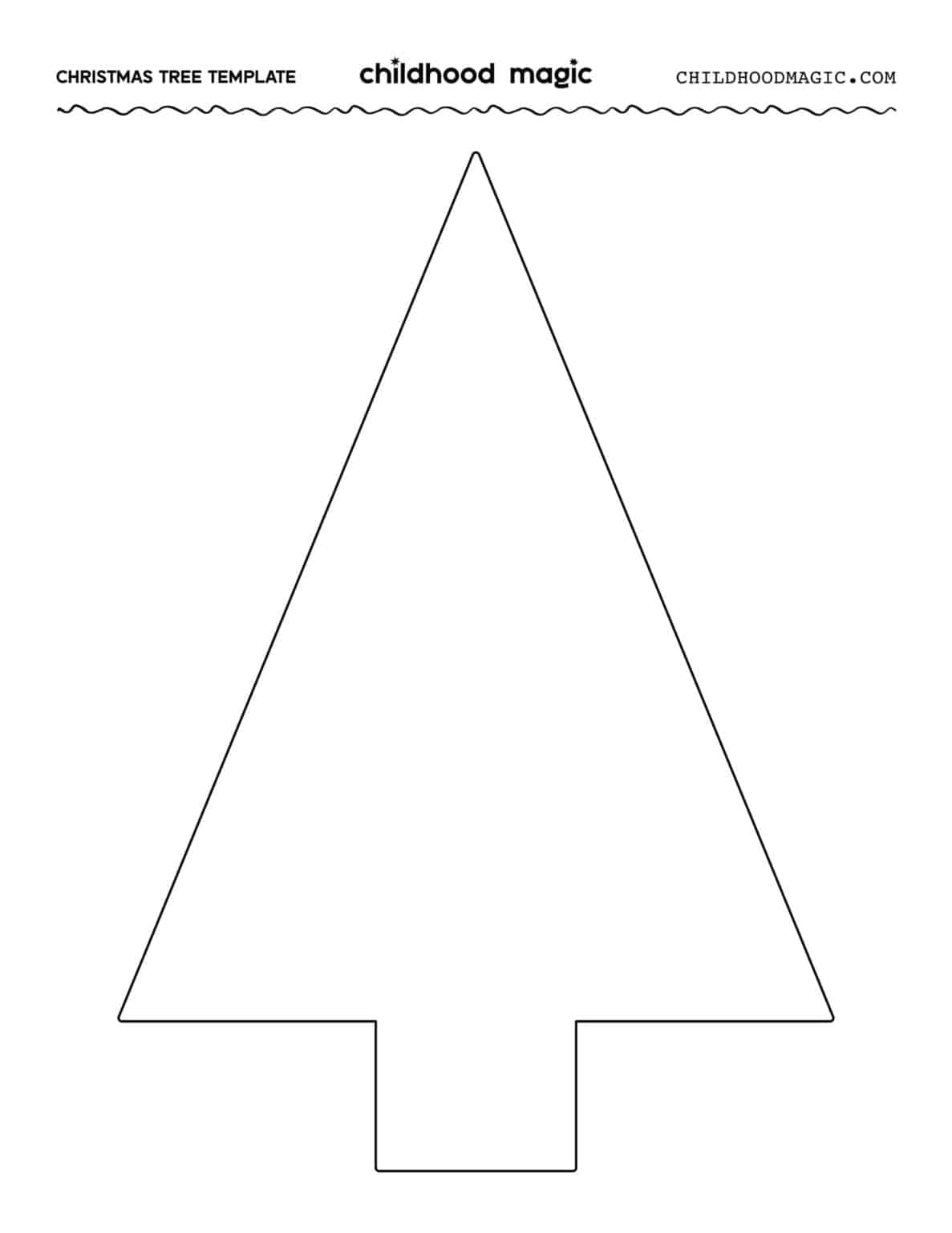 Christmas Tree Outline Childhood Magic Christmas Tree Outline Childhood Magic