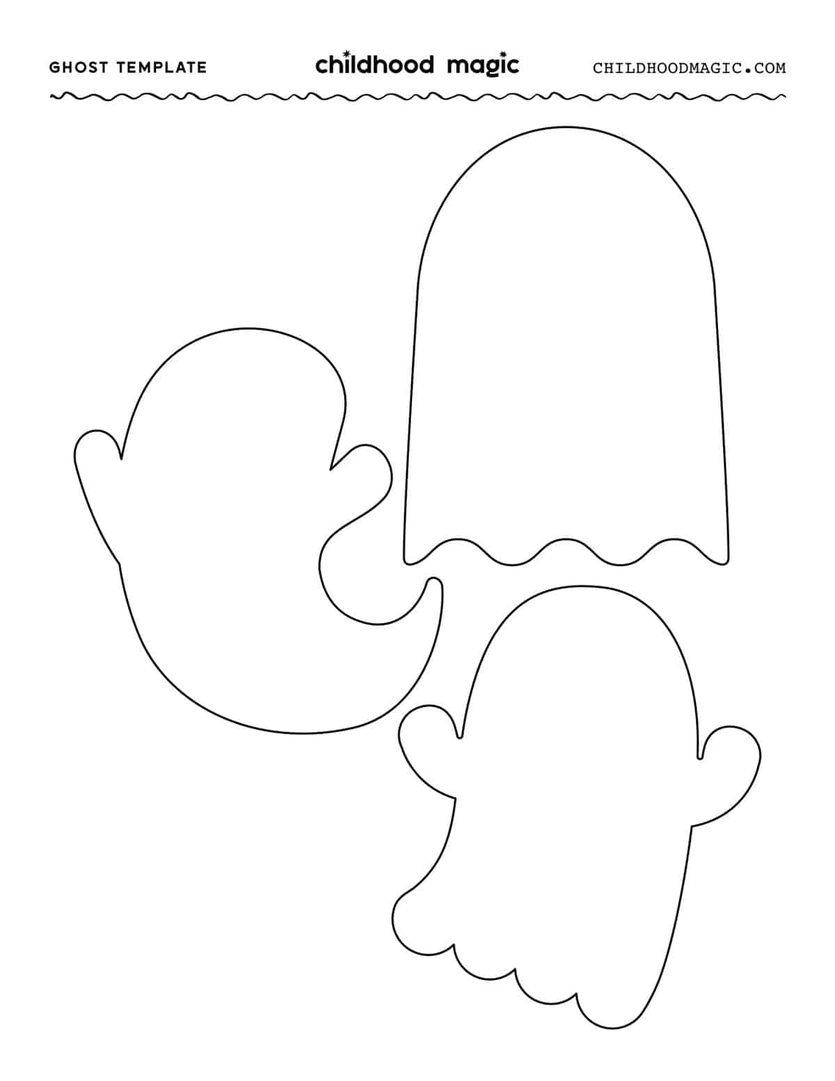 Free Printable Ghost Template Pdf - Free Printable Templates