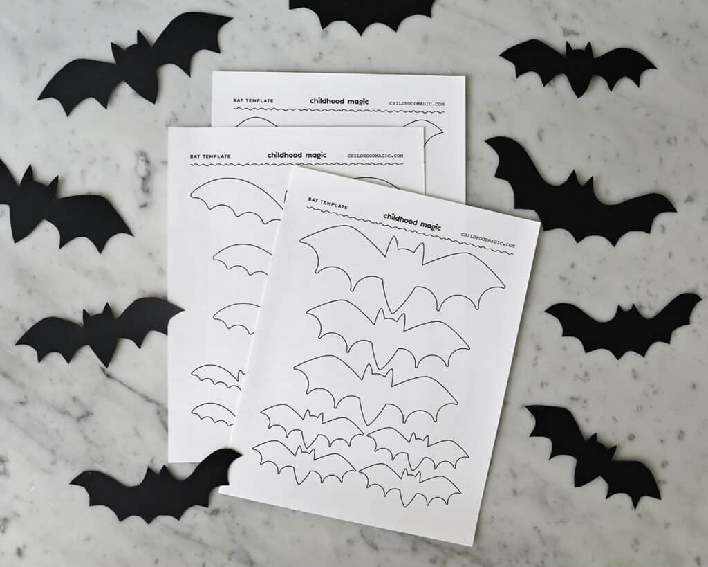 Bat Template - Childhood Magic