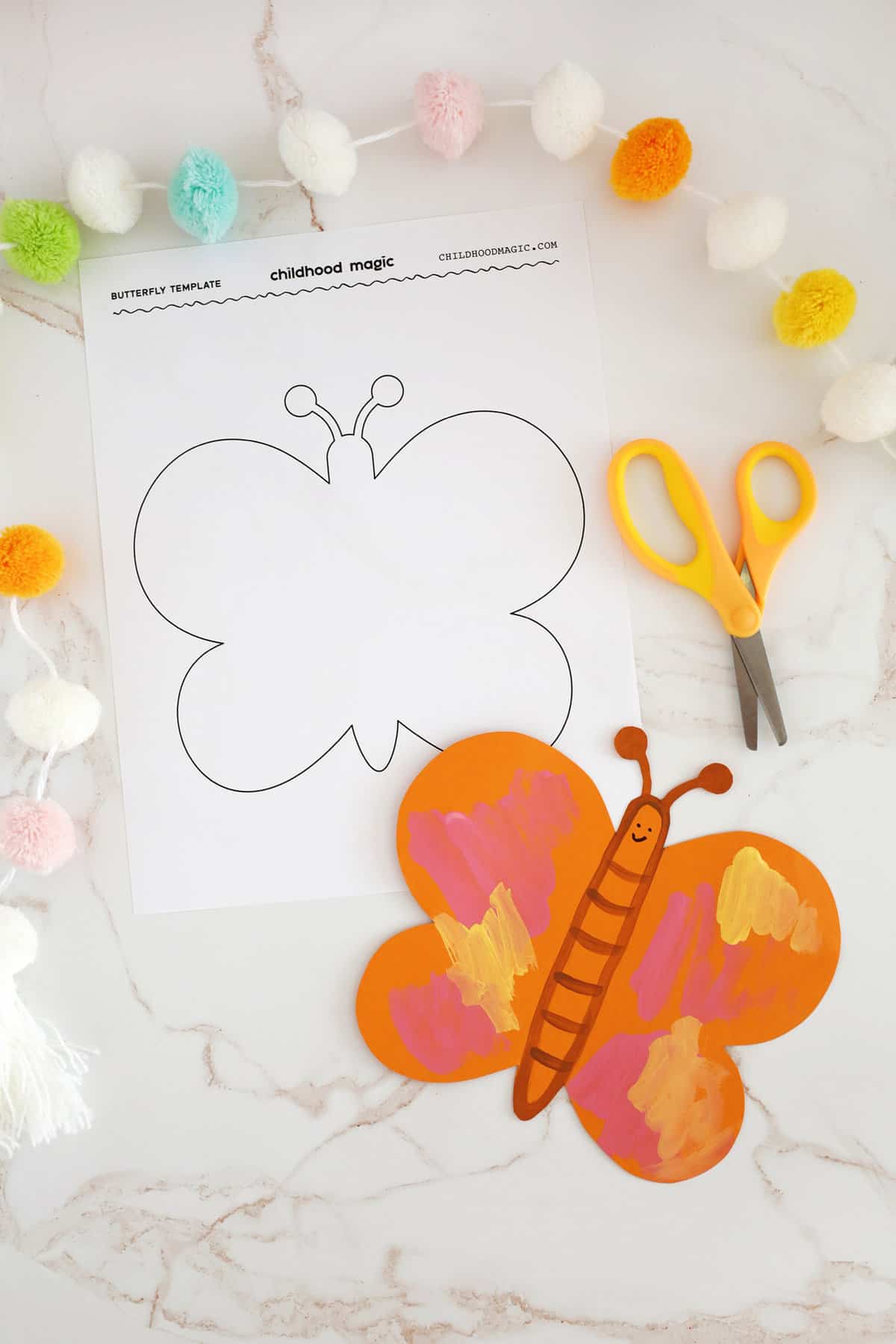 butterfly template free printable craft