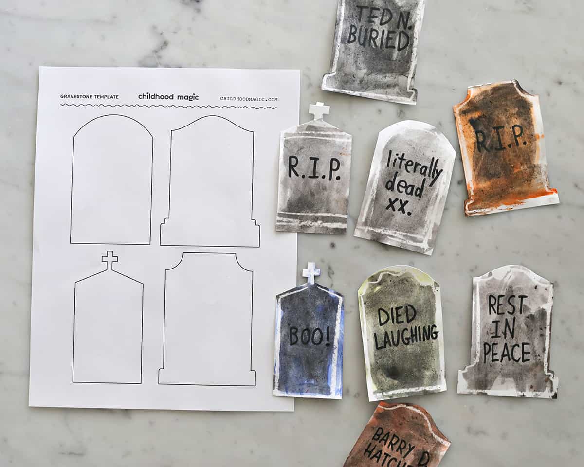 Blank Tombstone Template Printable