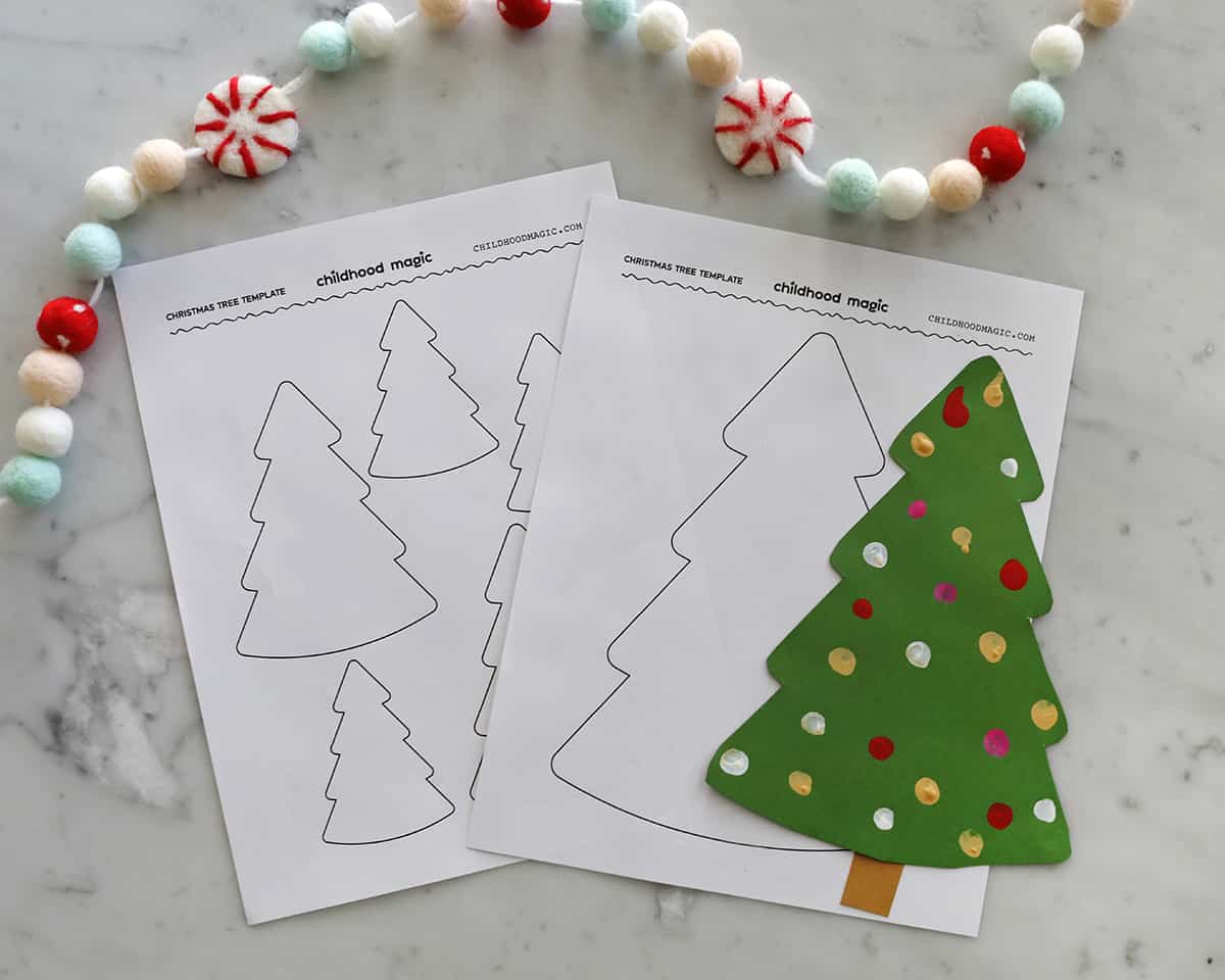 Free Christmas Tree Stencils and Plenty of Christmas Crafts