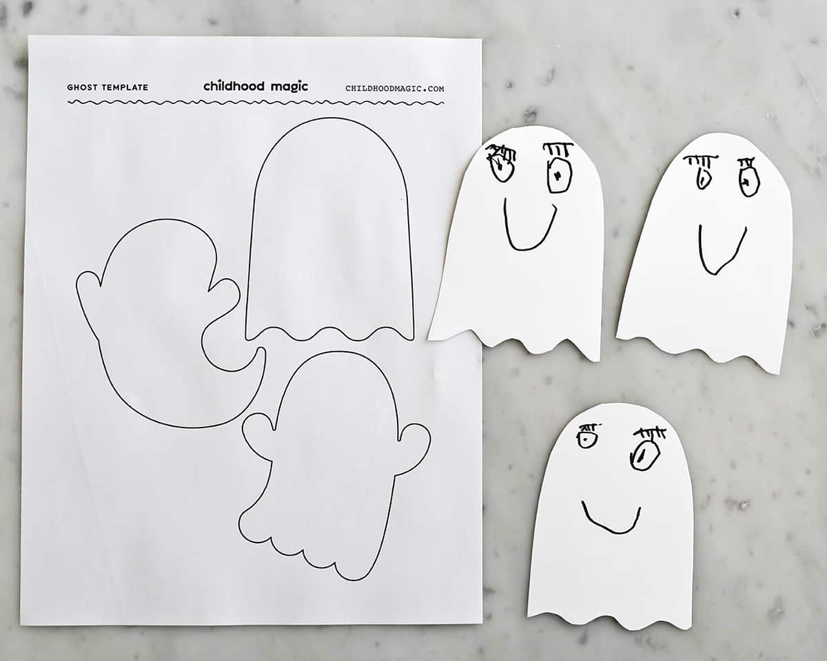 printable ghost template