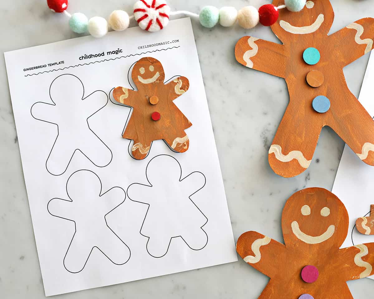 Gingerbread Man Template Free Printable Childhood Magic