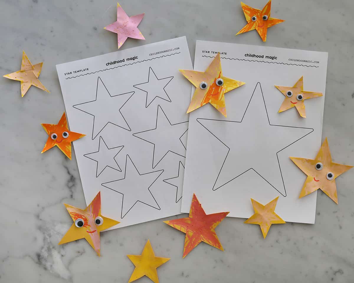 Free Printable Star Templates & Outlines - Small to Large Sizes, 1 inch to  8 inch