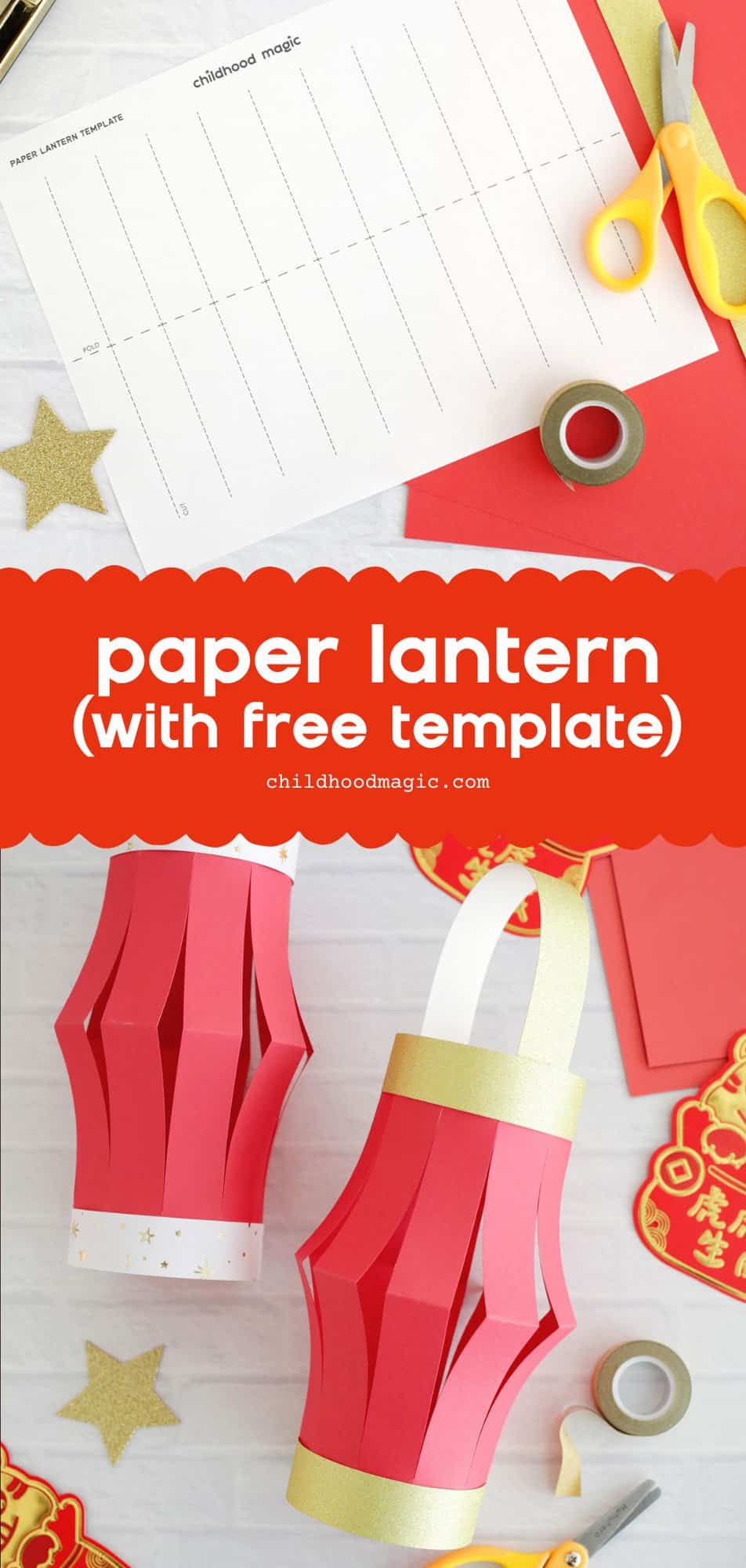 chinese new year lanterns craft template