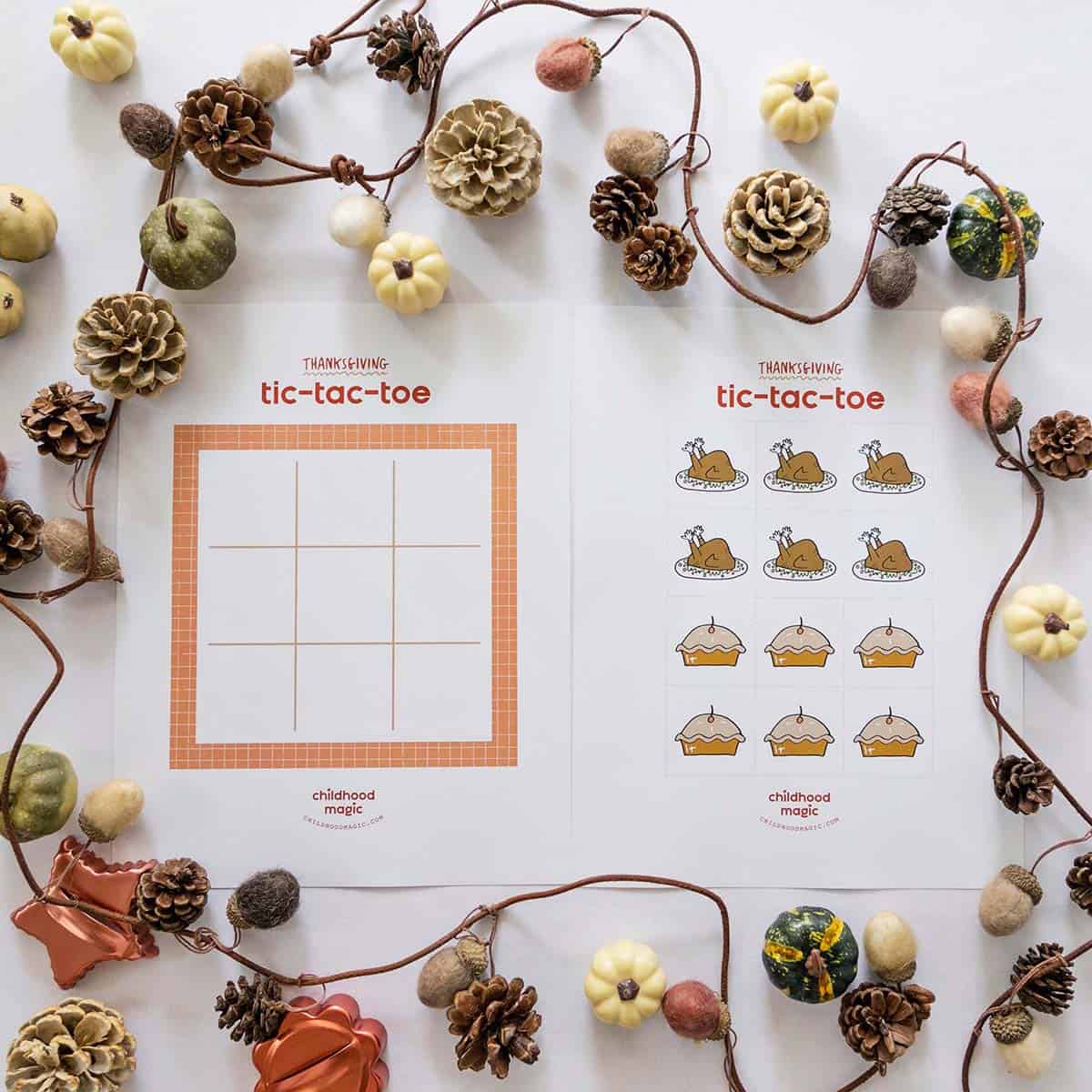 Thanksgiving Tic Tac Toe Game {FREE PRINTABLE!} – The Art Kit