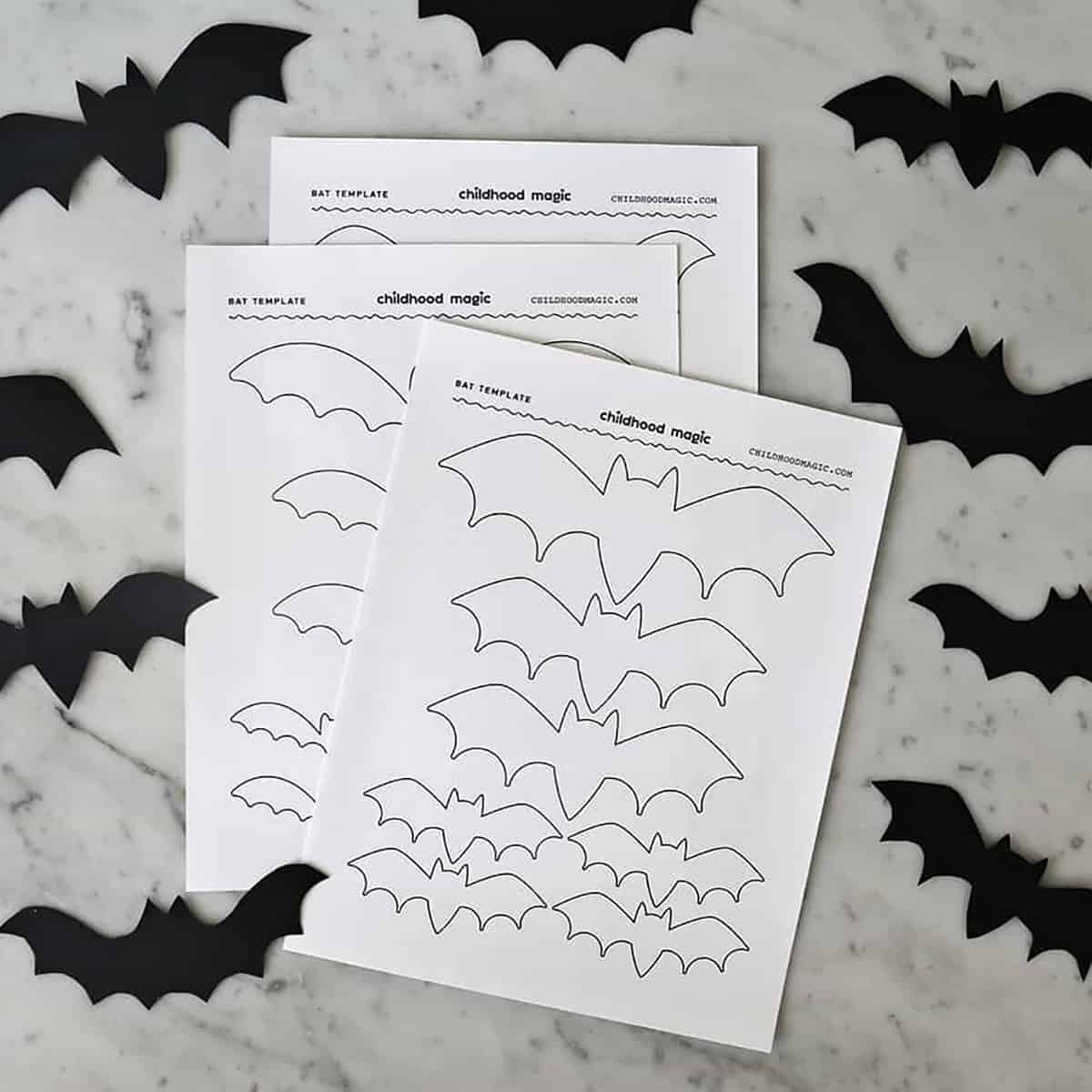 bat outline printable