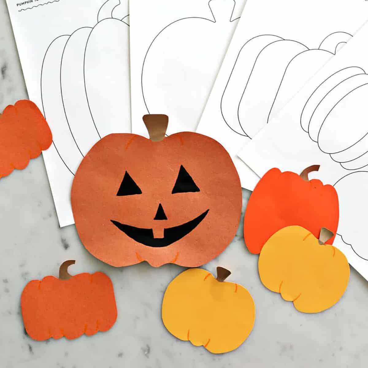 jack o lantern template for kids