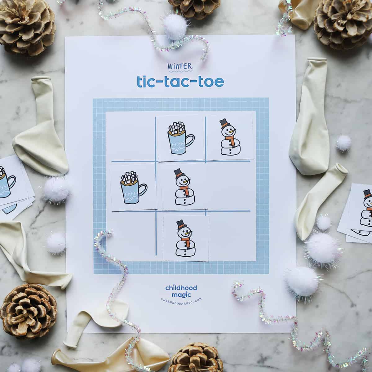 Winter Tic Tac Toe - Free Interactive and PDF Game - Your Therapy Source