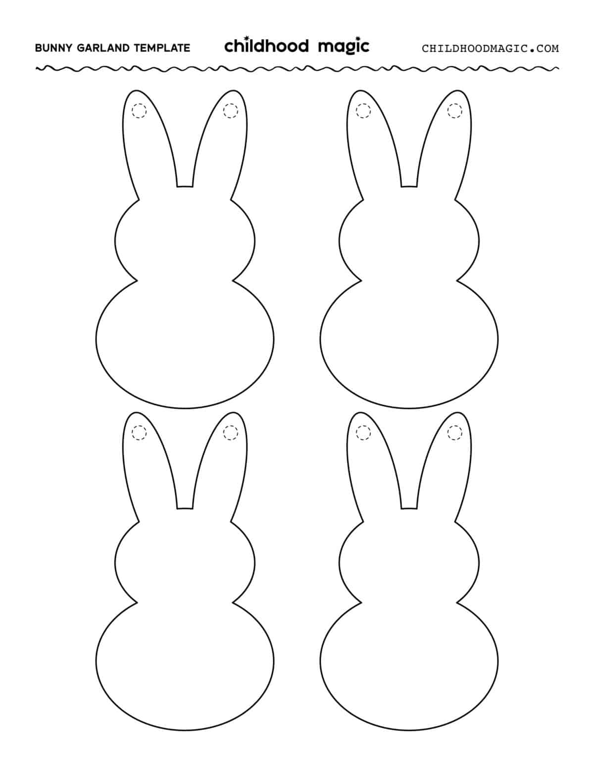 Bunny Outline Printable Bunny Outline Printable