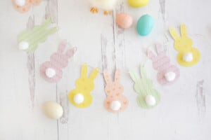 Easter Bunny Garland Craft - Childhood Magic