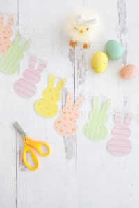Easter Bunny Garland Craft - Childhood Magic