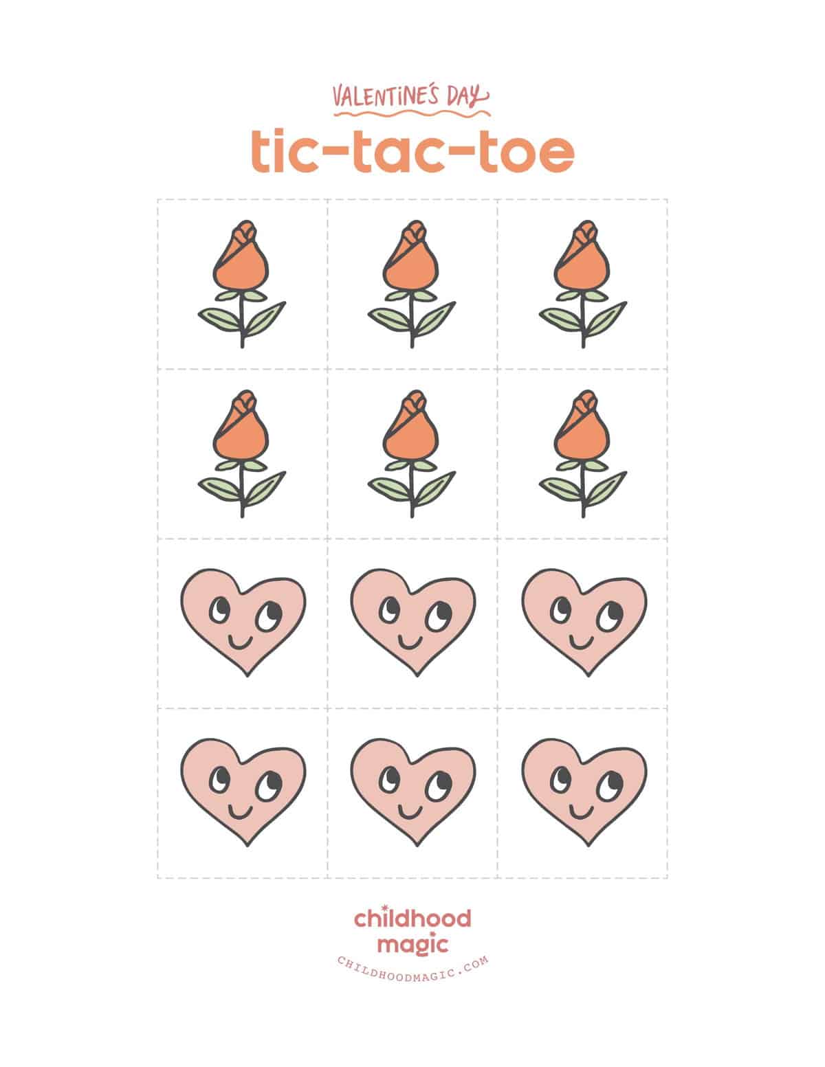 You Rock Valentine Tic Tac Toe  Tic tac toe, Tic tac toe free, Tic tac toe  board