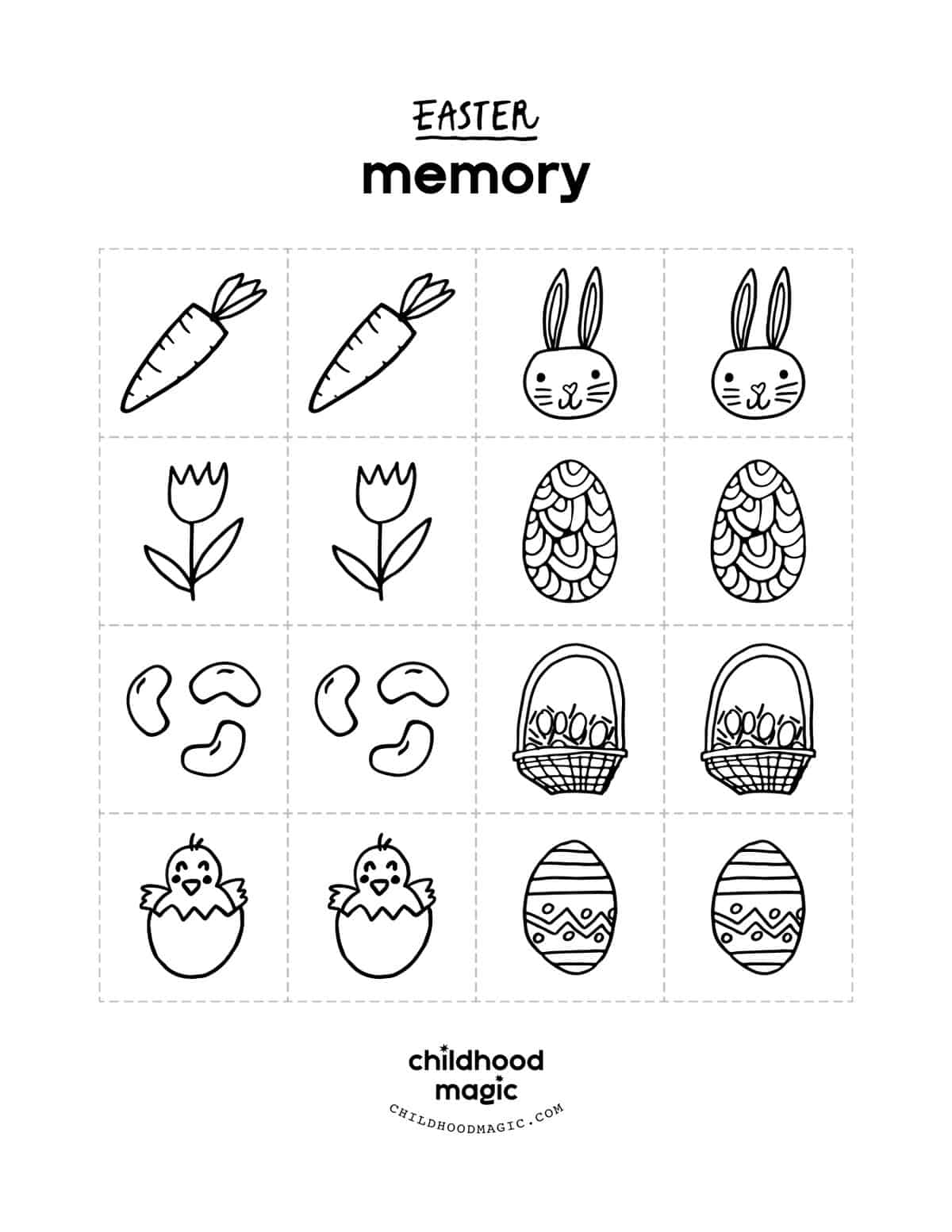 🕹️ Play Easter Memory Game: Free Online Easter Egg & Bunny Rabbit Memory  Card Matching Video Game for Kids & Adults