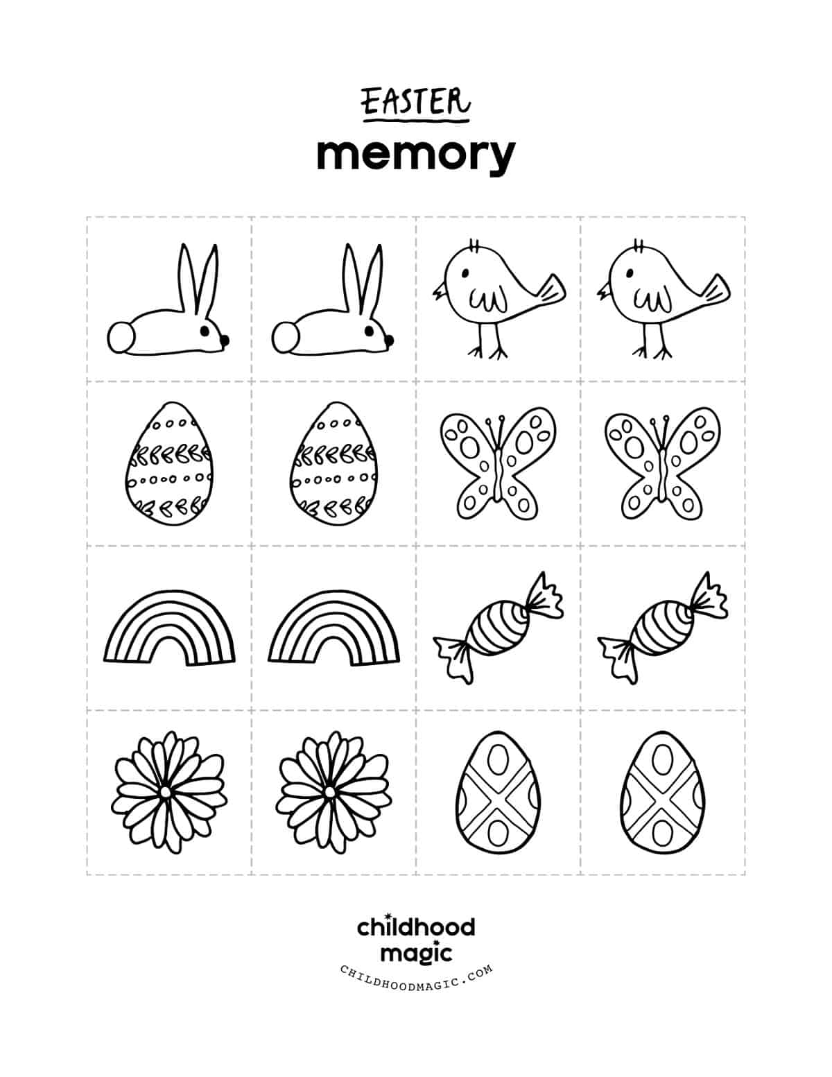 🕹️ Play Easter Memory Game: Free Online Easter Egg & Bunny Rabbit Memory  Card Matching Video Game for Kids & Adults