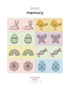 Easter Memory Game - Childhood Magic