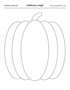 Pumpkin Outline - A Free Printable Template - Childhood Magic