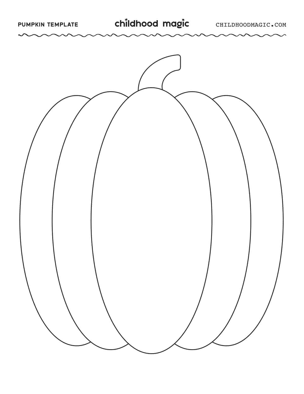 Pumpkin Outline (Free Printable Templates) - The Best Ideas for Kids