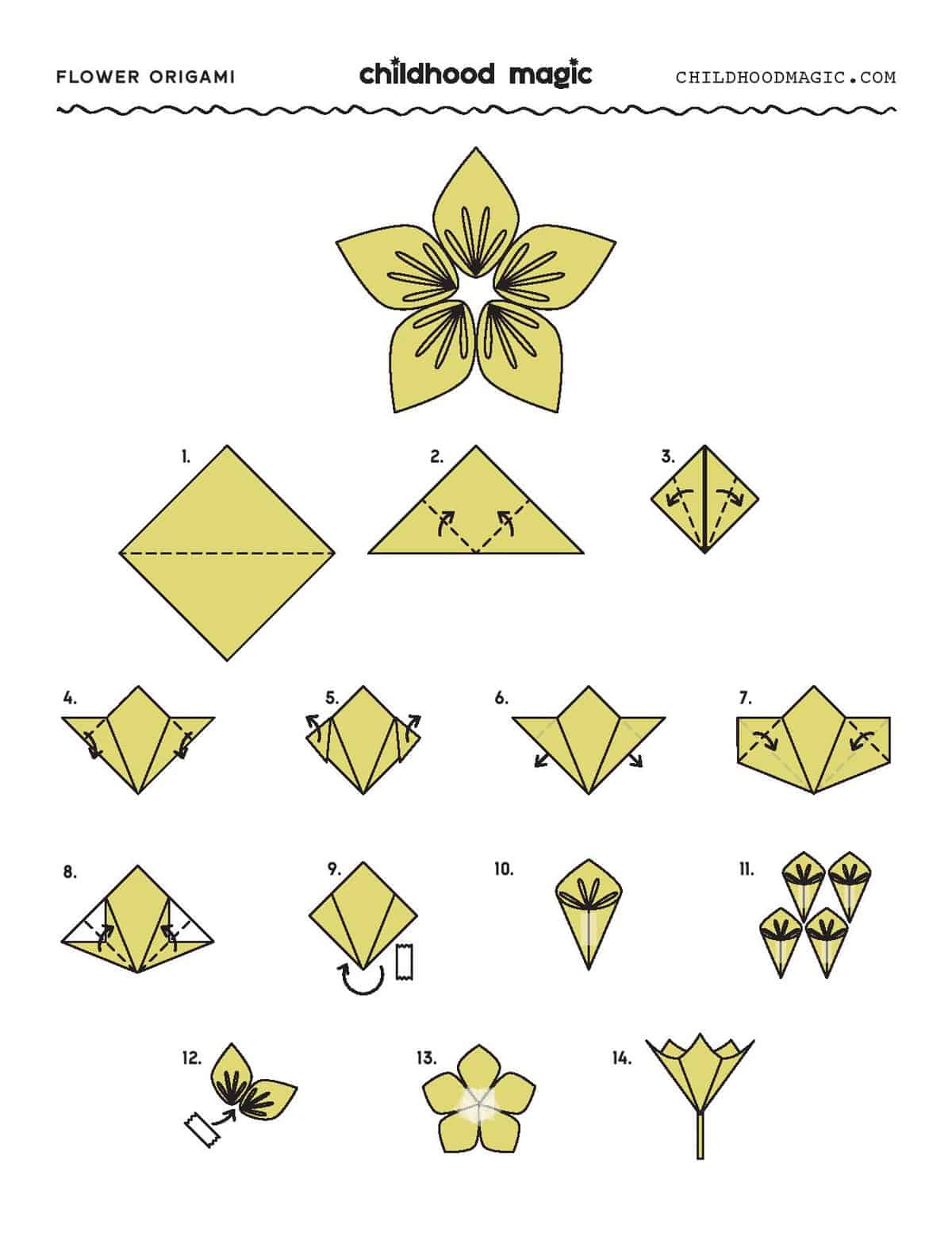 Origami Flower - Childhood Magic