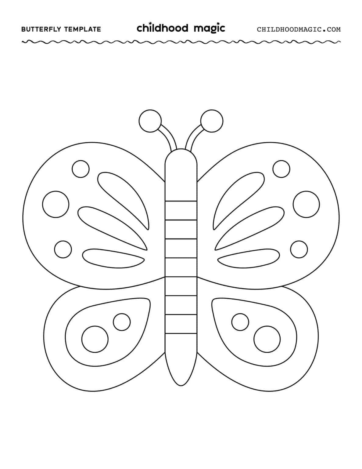 Butterfly Template Childhood Magic Butterfly Template Childhood Magic