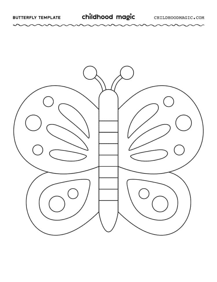 Butterfly Template - Childhood Magic