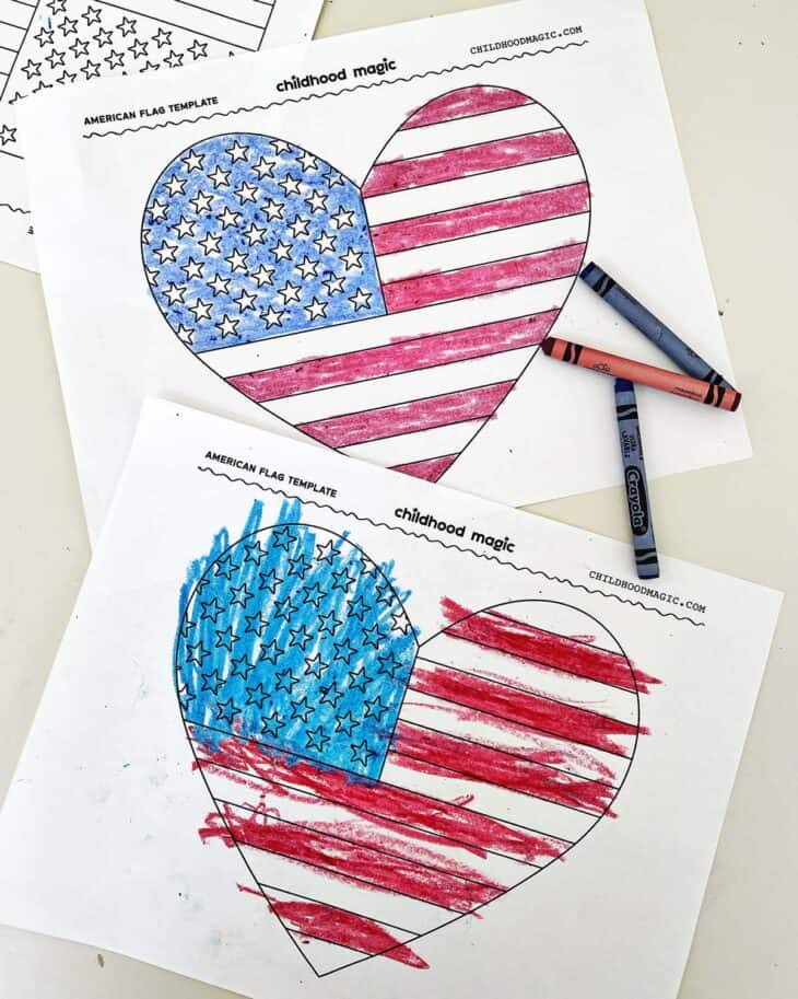 American Flag Printable - Childhood Magic