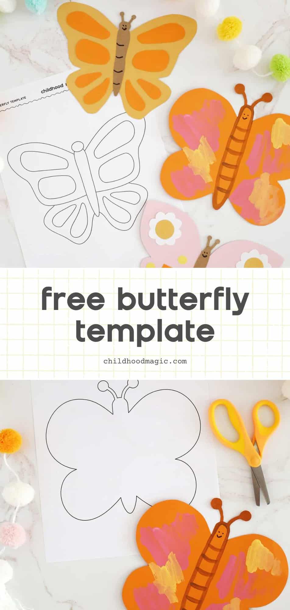Butterfly Template - Childhood Magic