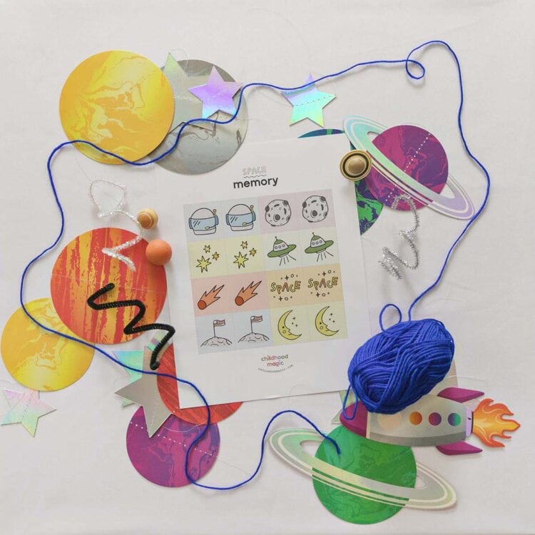Outer Space Memory Game - Childhood Magic
