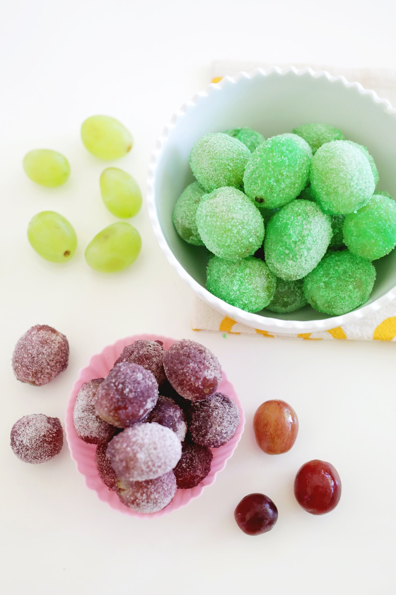 candied grapes with jello powder