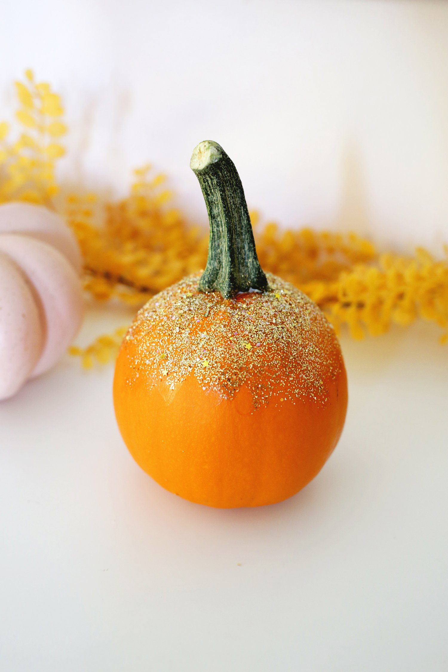 glitter no carve pumpkin ideas