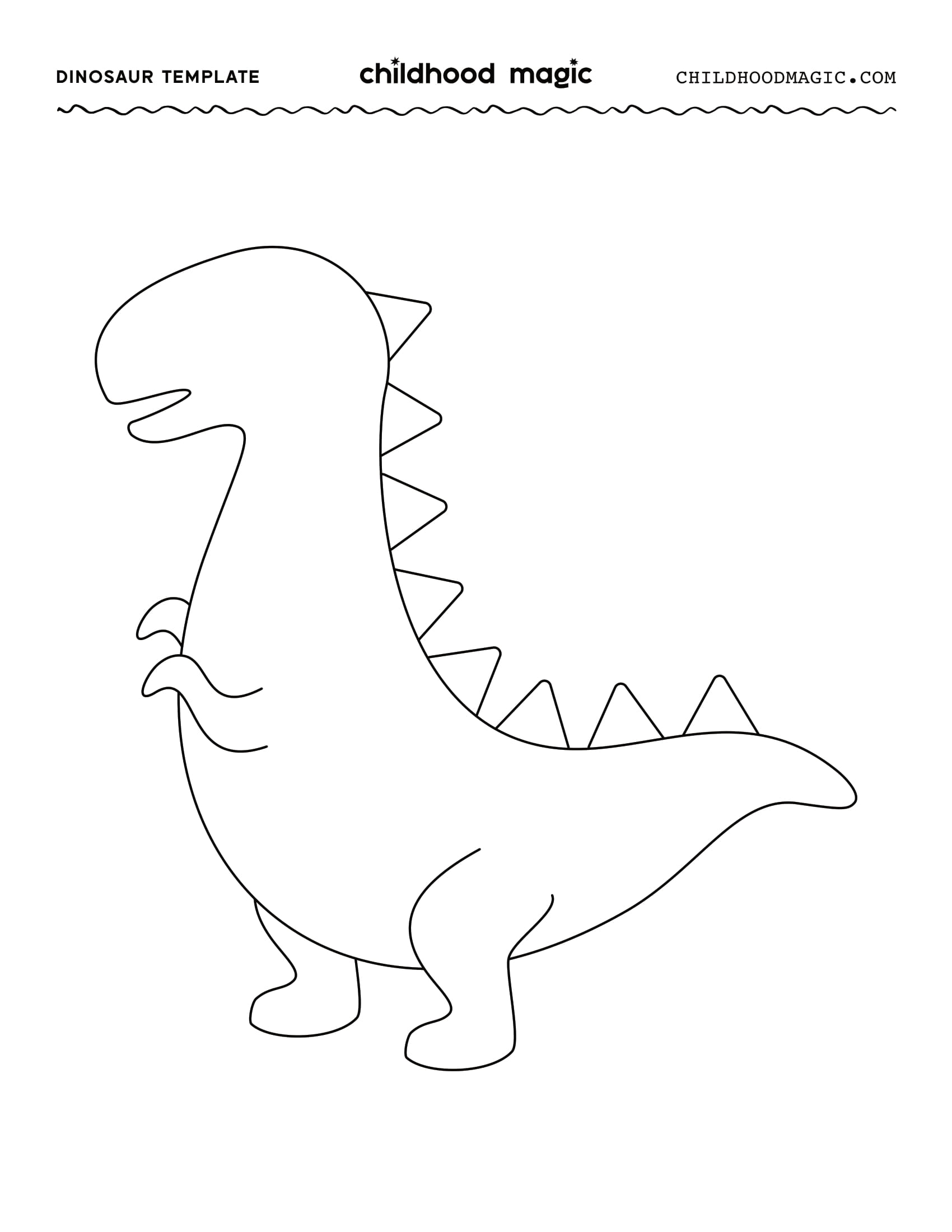 A t-rex shape on a white background for printing. 