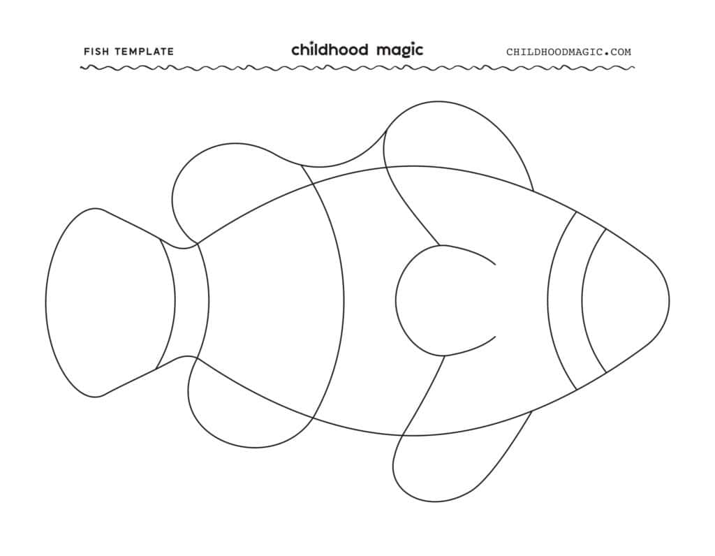 Fish Template- Free Printable - Childhood Magic