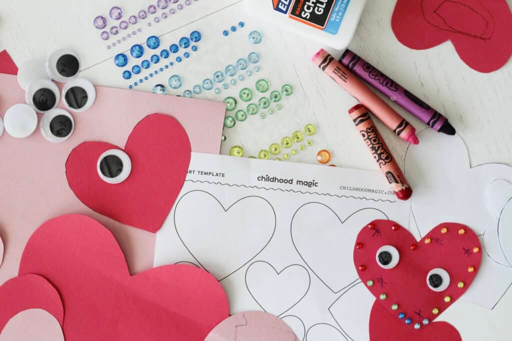 Heart Template Coloring Page - Childhood Magic