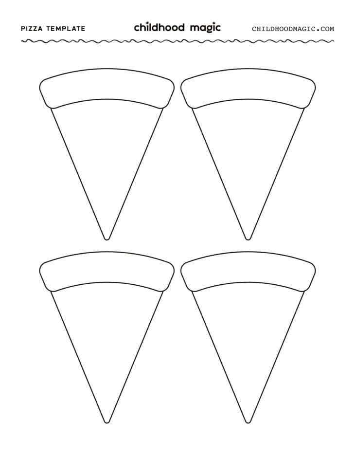 Paper Pizza Free Printable Template Childhood Magic