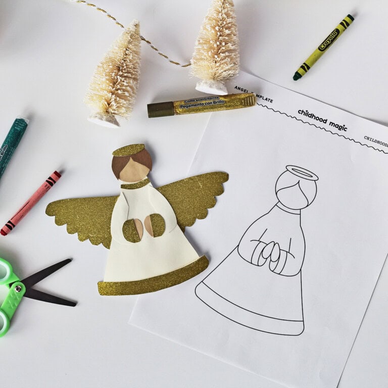 Angel Template- Free Printable - Childhood Magic