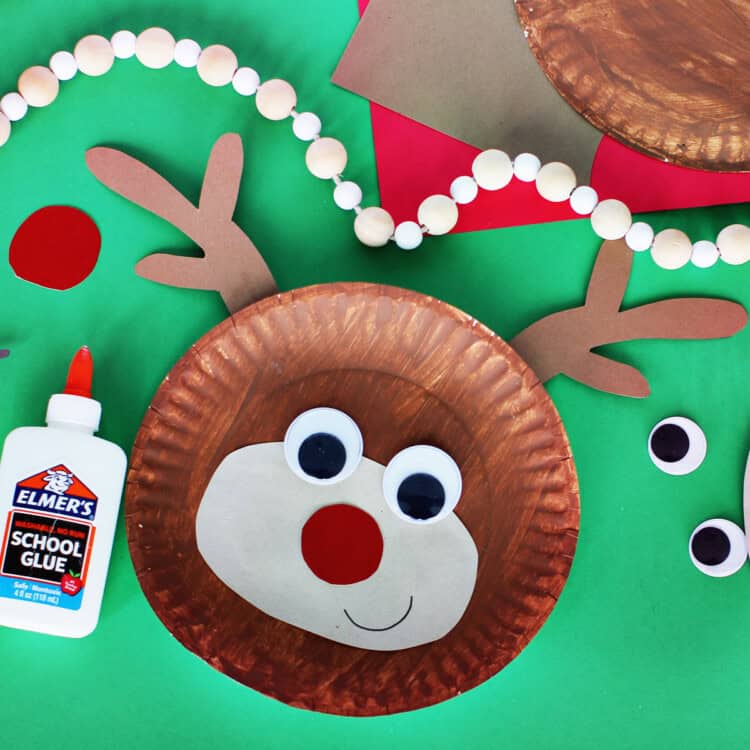 Paper Plate Reindeer Craft Childhood Magic