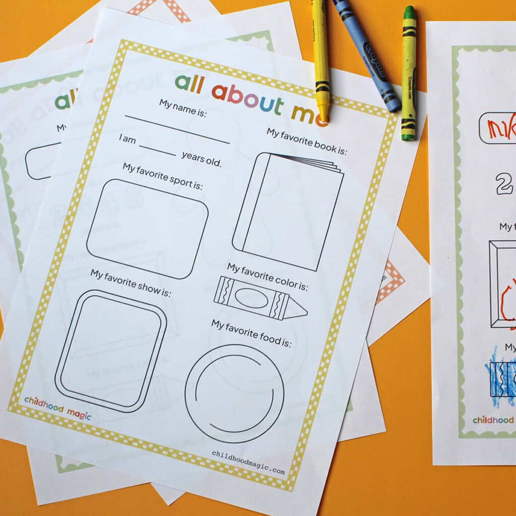 All About Me- Free Printable Worksheets for Pre-K to Elementary ...