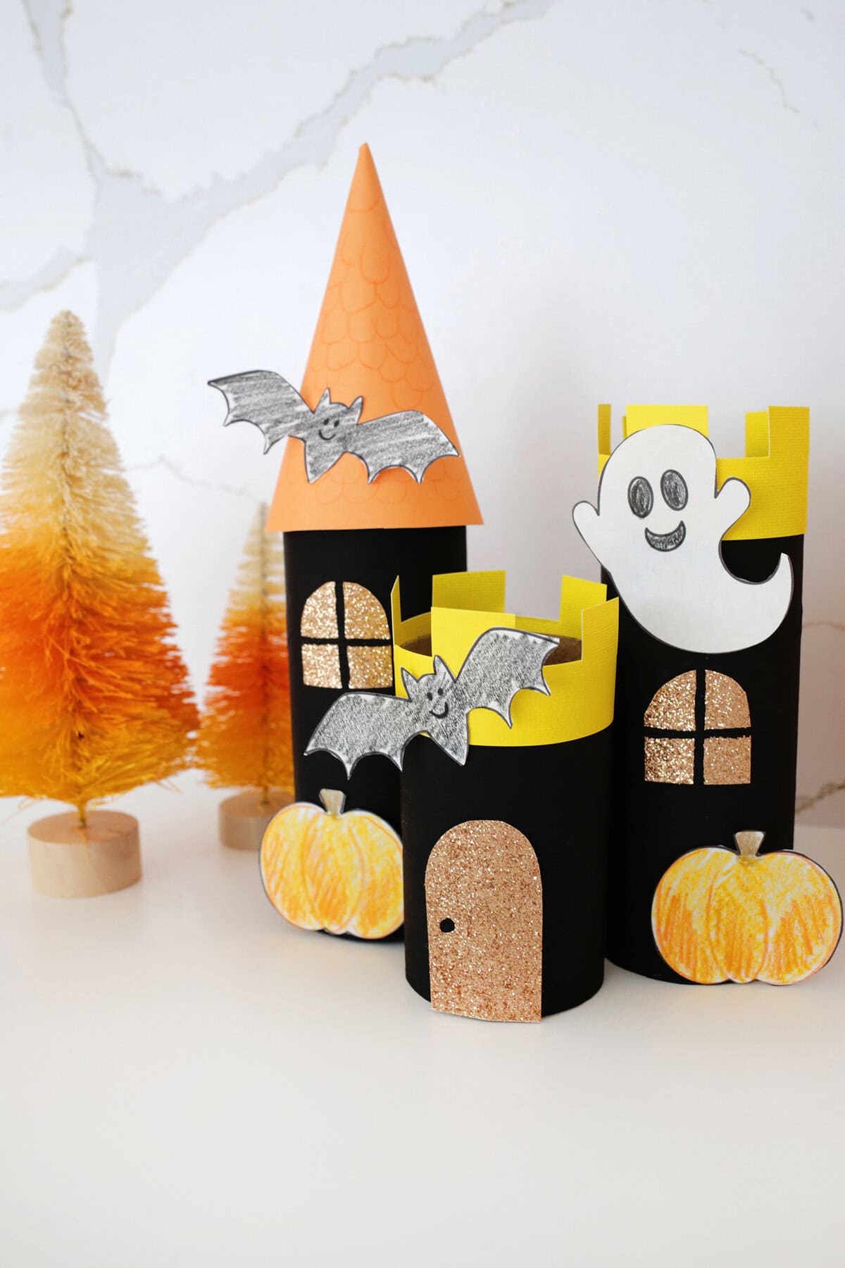 toilet paper roll haunted house