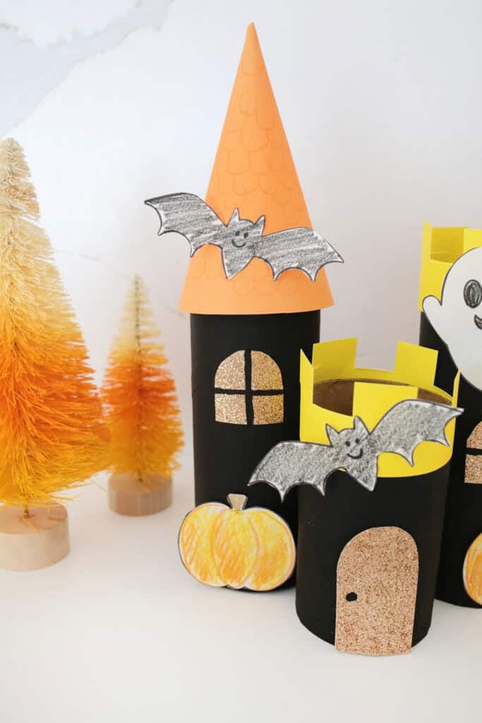 toilet paper roll haunted house