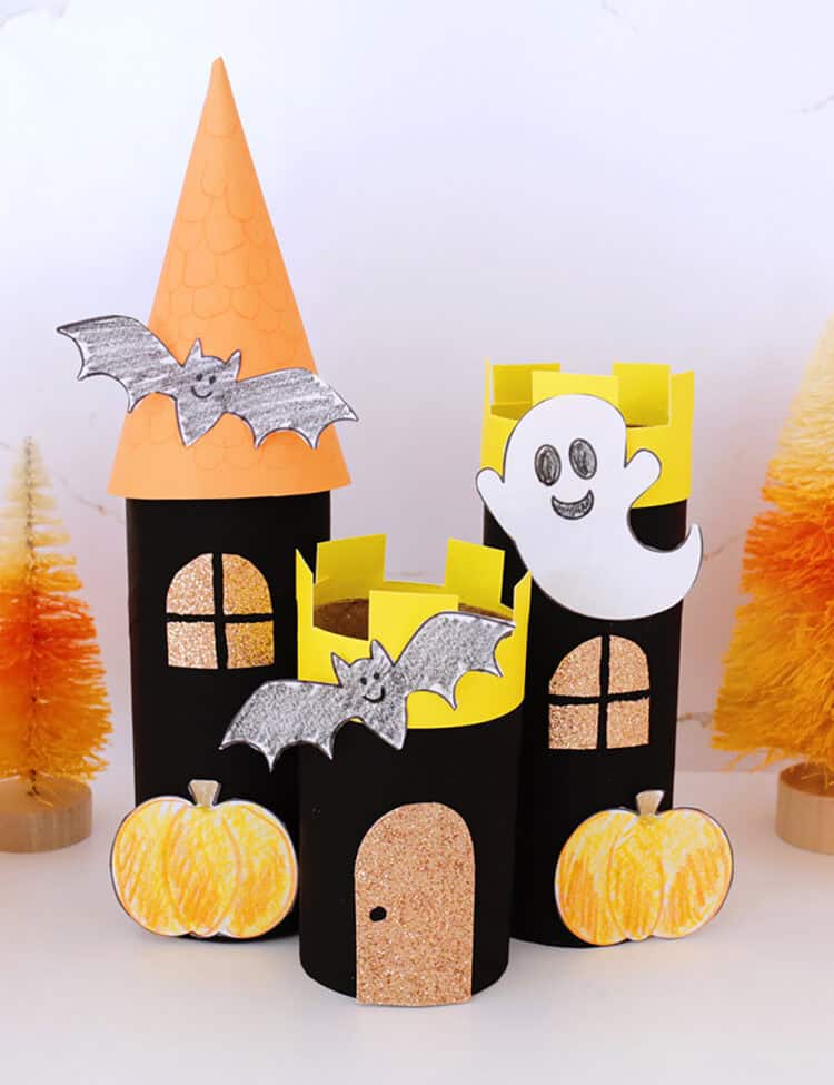 toilet paper roll haunted house